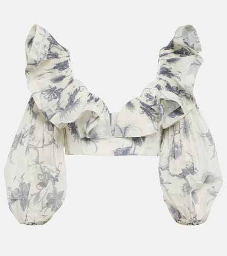 Top raccourci Keira à fleurs - Zimmermann - Modalova