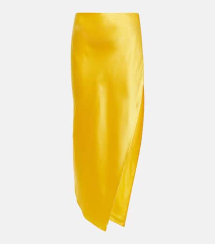 The Sei Silk Midi Skirt for Women