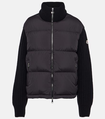 Moncler Wool-trimmed down jacket - Moncler - Modalova