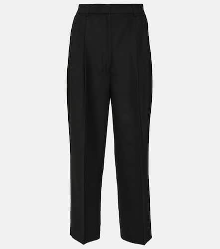 High-rise cropped straight pants - Toteme - Modalova