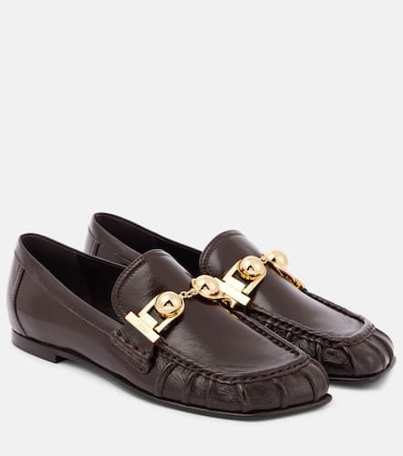 ChloÃ© Miles embellished leather loafers - Chloe - Modalova