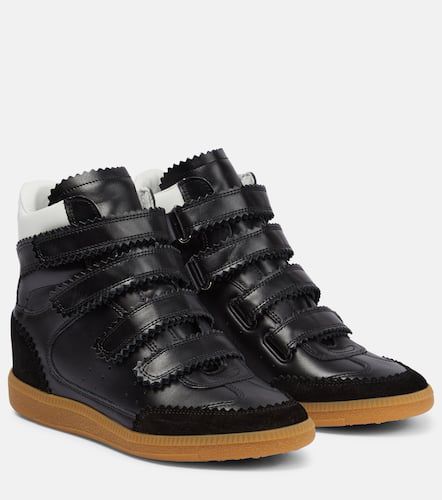 Bilsy high-top leather and suede sneakers - Isabel Marant - Modalova
