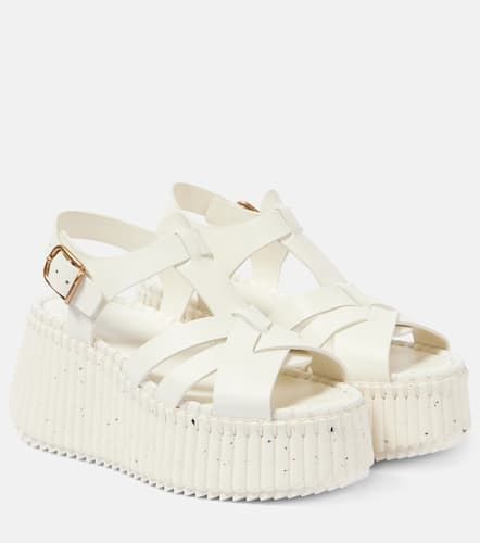 Chloé Sandalias Nama 80 de piel con cuña - Chloe - Modalova