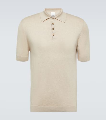 Cotton and silk-blend polo shirt - Allude - Modalova