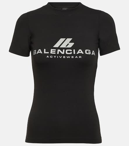 Logo cotton-blend jersey T-shirt - Balenciaga - Modalova