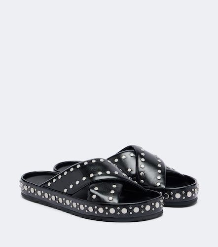 Fendi Studded leather slides - Fendi - Modalova