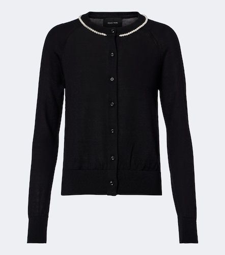 Embellished wool and silk cardigan - Simone Rocha - Modalova