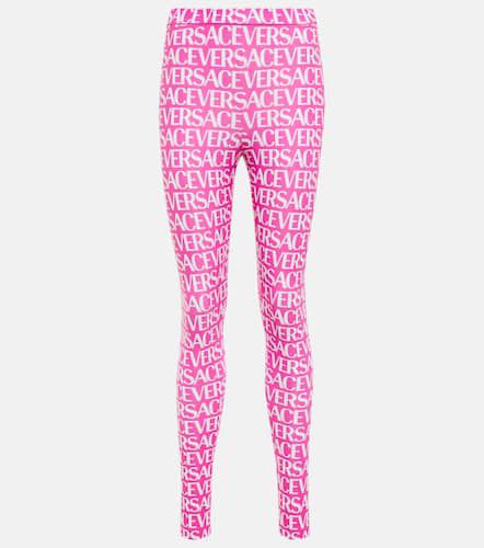 Versace Logo printed leggings - Versace - Modalova