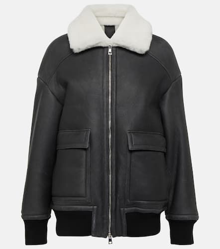 Bomberjacke aus Leder mit Shearling - Blancha - Modalova