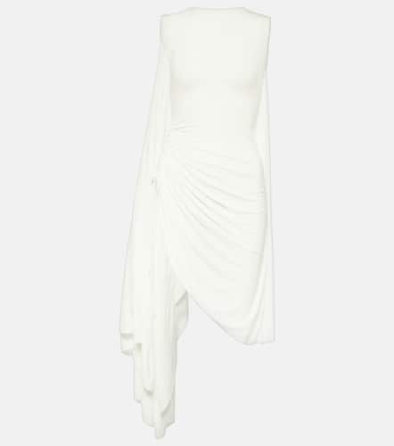 AlaÃ¯a Asymmetric draped jersey minidress - Alaia - Modalova