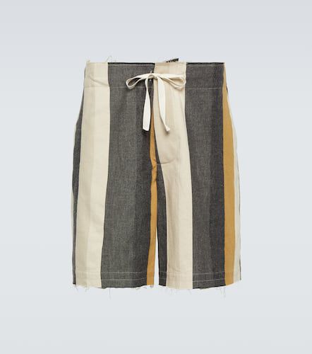 Shorts in cotone a righe - JW Anderson - Modalova