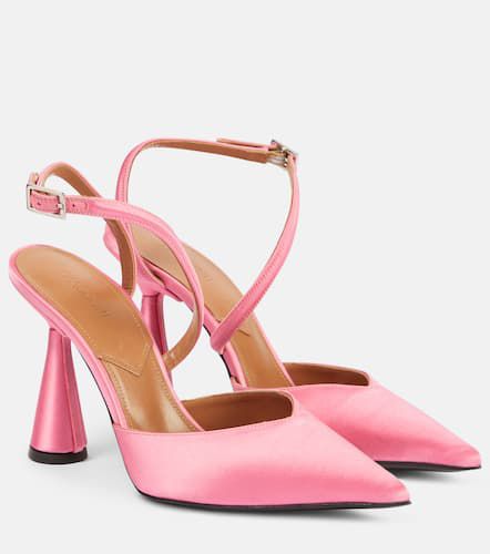 Pumps slingback Arya 90 in raso - D'Accori - Modalova