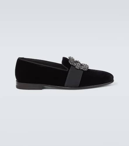 Carlton Jet velvet loafers - Manolo Blahnik - Modalova