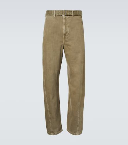 Twisted denim straight pants - Lemaire - Modalova