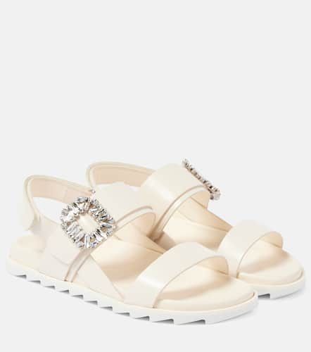 Sandalias Slidy Viv' de piel adornadas - Roger Vivier - Modalova