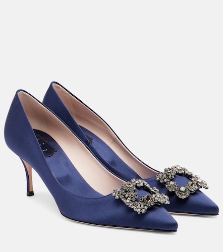 Efflorescence 65 embellished satin pumps - Roger Vivier - Modalova