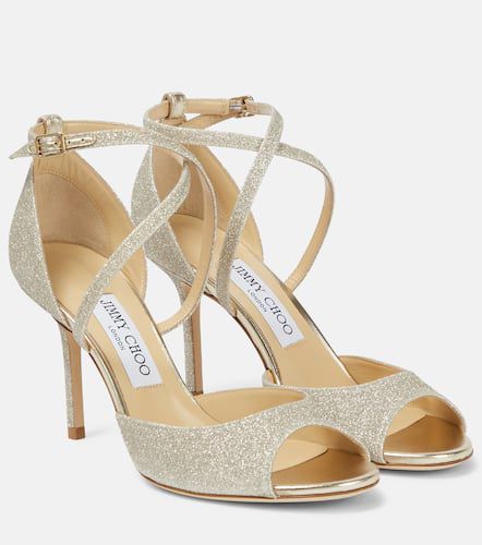 Jimmy Choo Emsy 85 glitter sandals - Jimmy Choo - Modalova