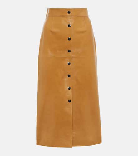 Blehor leather midi skirt - Isabel Marant - Modalova