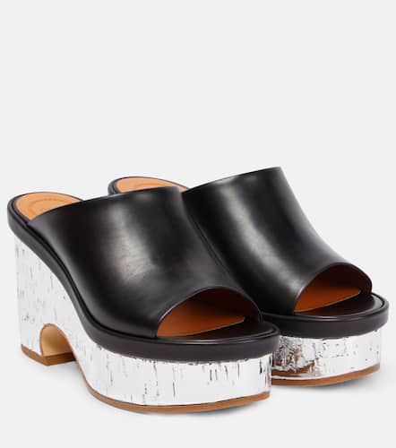 ChloÃ© Oli leather platform mules - Chloe - Modalova