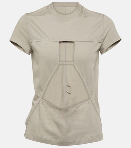 T-shirt in cotone con cut-out - Rick Owens - Modalova
