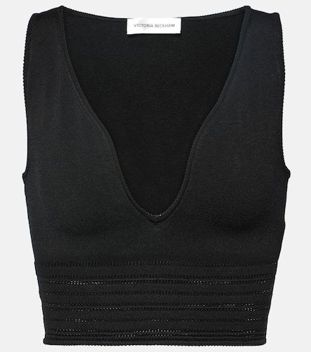 Top cropped in jersey - Victoria Beckham - Modalova