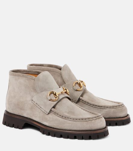 Gucci Horsebit suede ankle boots - Gucci - Modalova