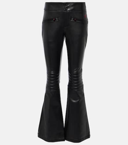 Mid-rise faux leather flared pants - Perfect Moment - Modalova