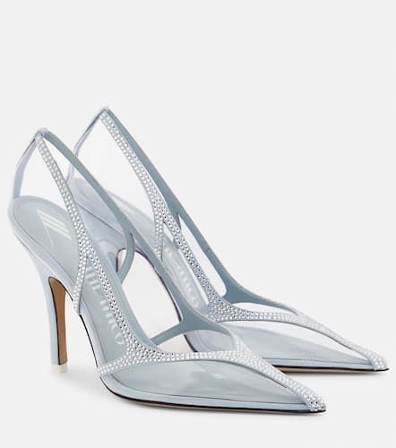 Pumps Venus Chrome mit Kristallen - The Attico - Modalova