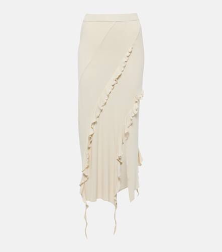 Asymmetric ruffled midi skirt - Acne Studios - Modalova