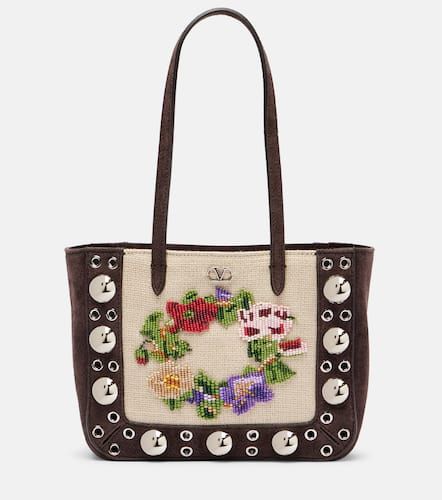 Borsa Nellcôte Mini in suede - Valentino Garavani - Modalova