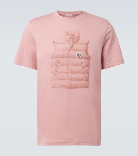 Printed cotton jersey T-shirt - Moncler - Modalova