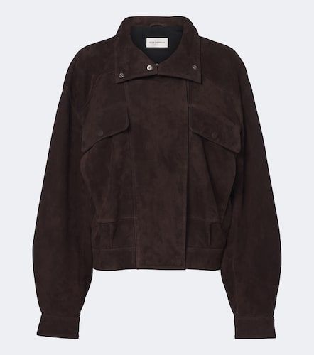 Giacca blouson in suede - Nour Hammour - Modalova
