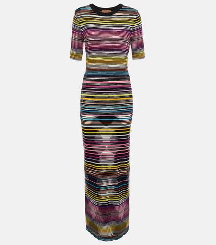 Striped wool-blend maxi dress - Missoni - Modalova