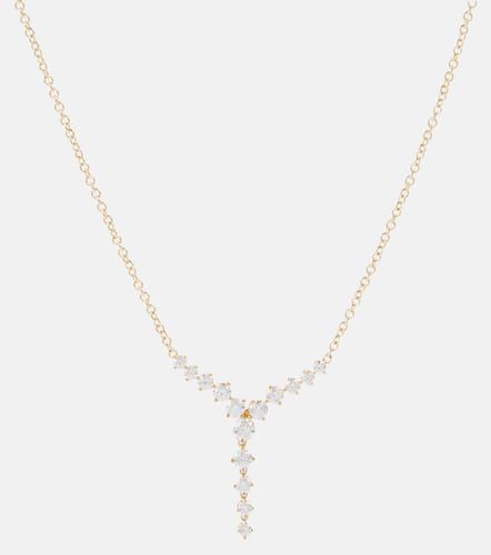 Collar Aria Cascade Mini de oro de 18 ct con diamantes - Melissa Kaye - Modalova