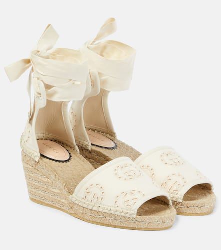 Interlocking G canvas espadrille wedges - Gucci - Modalova