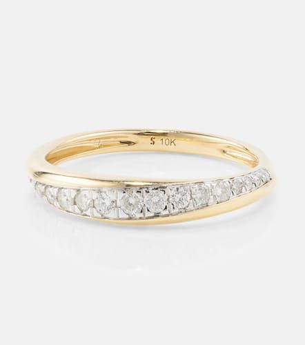 Kt yellow ring with diamonds - Stone and Strand - Modalova