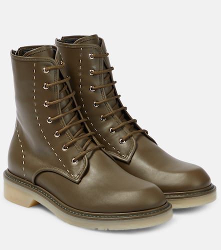Max Mara Leather combat boots - Max Mara - Modalova