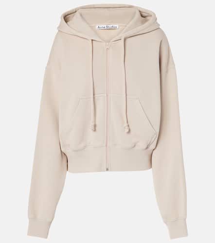 Embroidered cotton hoodie - Acne Studios - Modalova