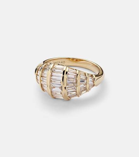 Ring Zoe aus 18kt Gelbgold mit Diamanten - Anita Ko - Modalova