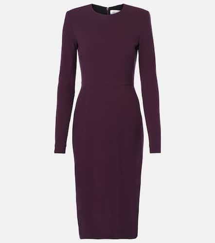 Vestido midi de mezcla de lana - Victoria Beckham - Modalova