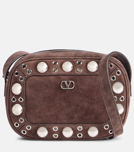 Borsa a tracolla Nellcôte Small in suede - Valentino Garavani - Modalova