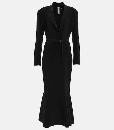 Belted jersey fishtail midi dress - Norma Kamali - Modalova