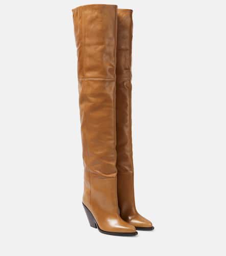 Overknee-Stiefel Lalex aus Leder - Isabel Marant - Modalova