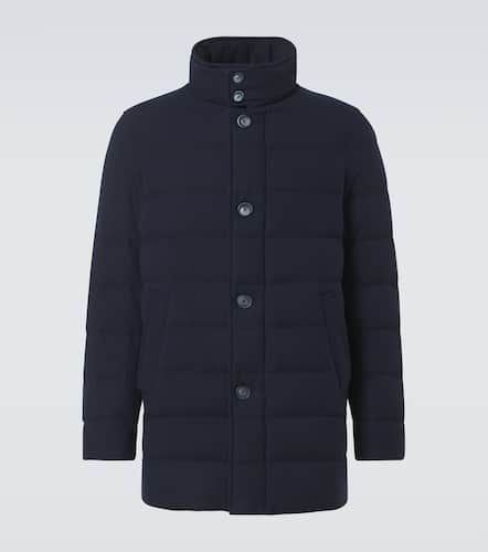 Paneled cashmere-blend down jacket - Herno - Modalova