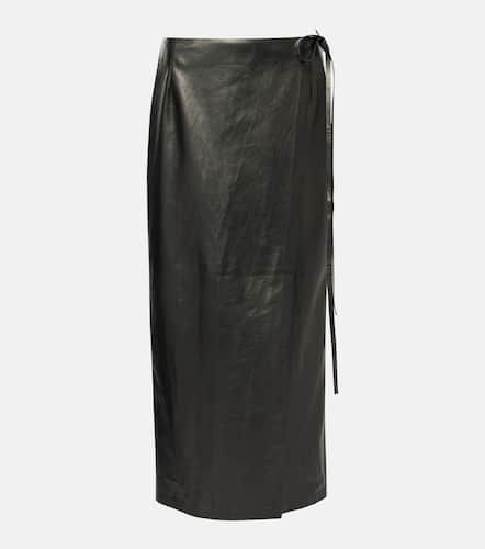 The Row Bert leather midi skirt - The Row - Modalova