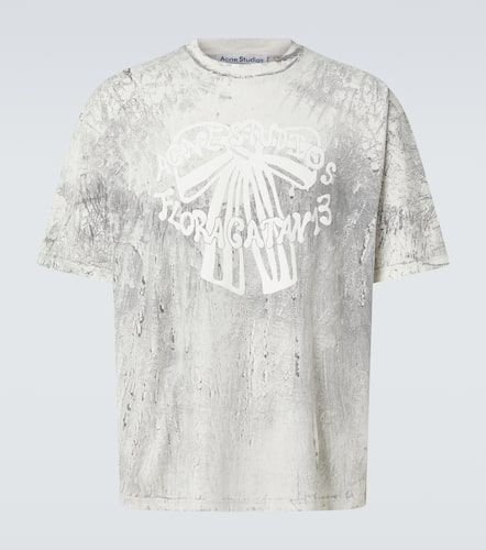 Logo printed cotton jersey T-shirt - Acne Studios - Modalova