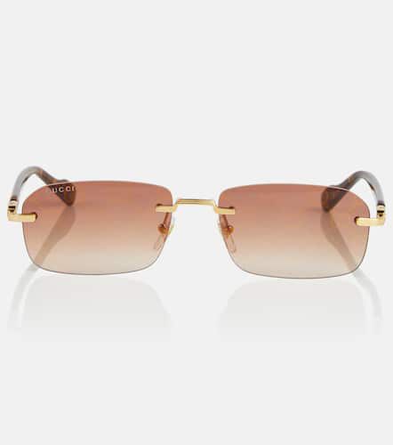 Gucci Eckige Sonnenbrille GG - Gucci - Modalova