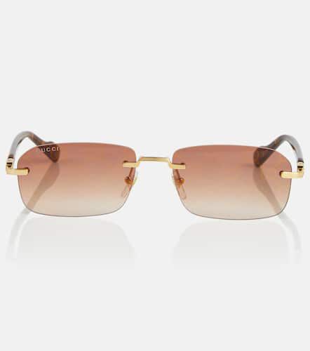 Gafas de sol rectangulares con GG - Gucci - Modalova