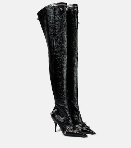 Cagole leather over-the-knee boots - Balenciaga - Modalova