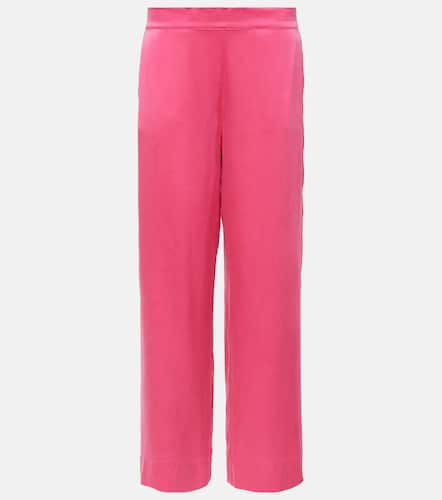 London silk wide-leg pajama pants - Asceno - Modalova